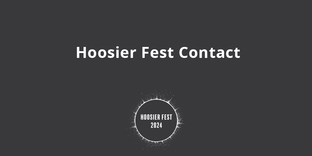 Contact Us - Hoosier Fest